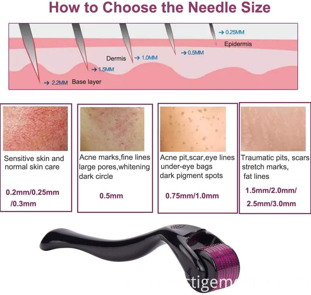 home face micro-needle therapy derma roller China Manufacturer